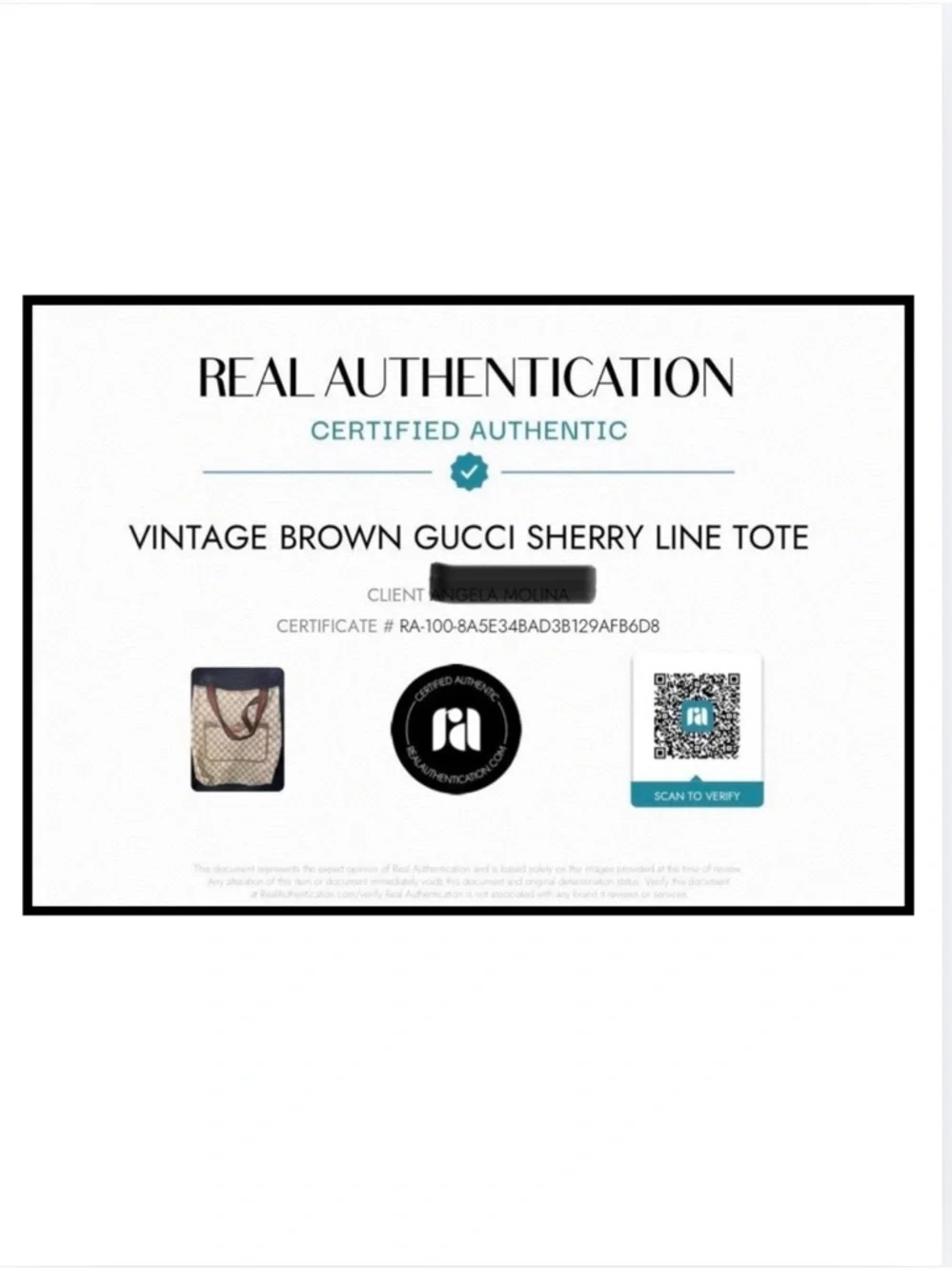 A-1DC-36: GUCCI Brown Monogram Tracker/AirTag Holder Upcycled Custom, COA. NWOT
